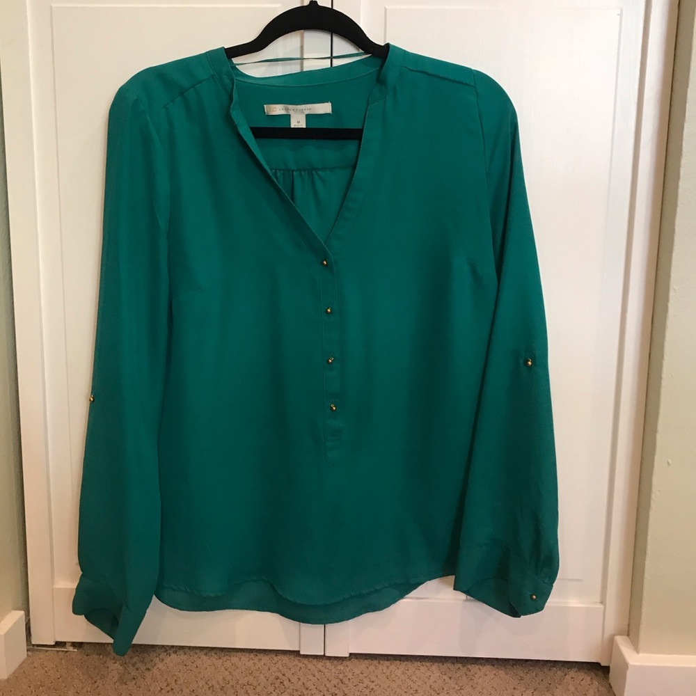 Jewel green blouse